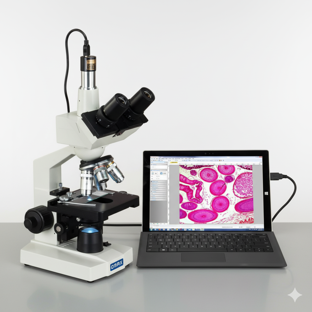 Digital Compound Microscope with Imaging System